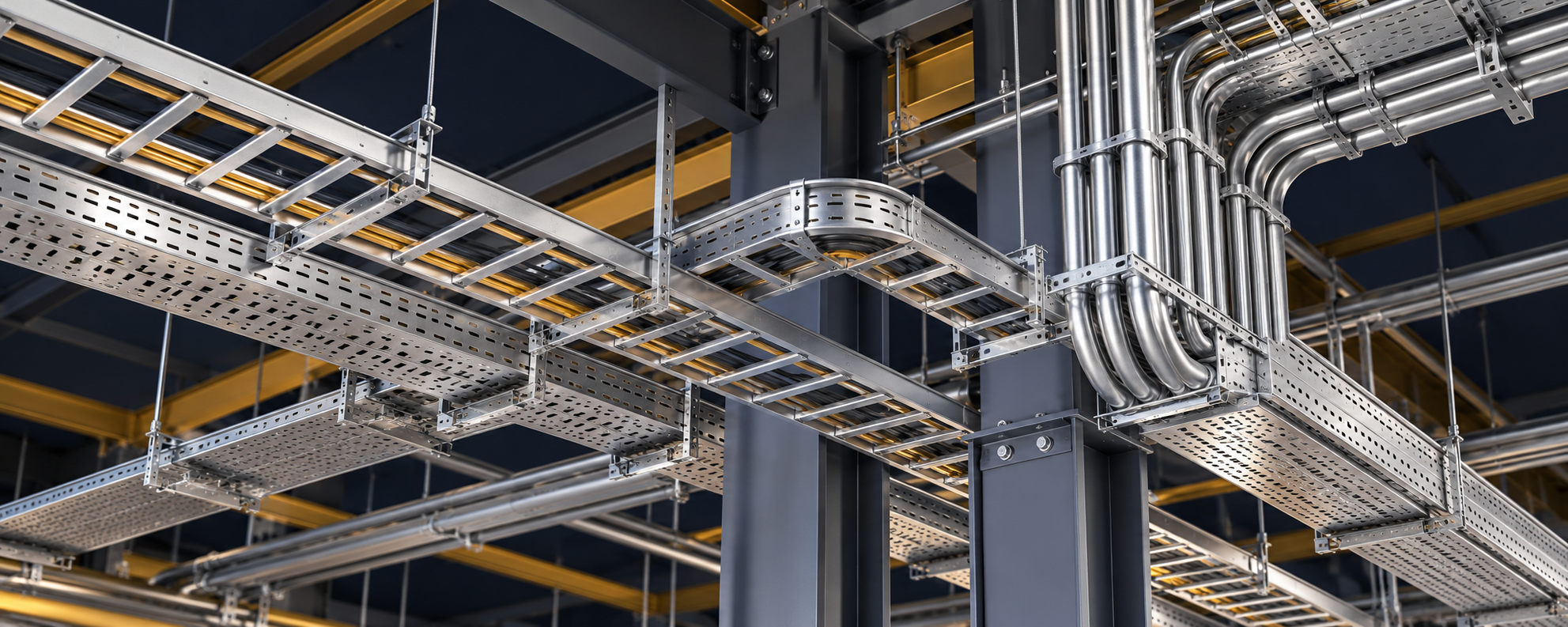 Illustrative electrical cable tray and containment model